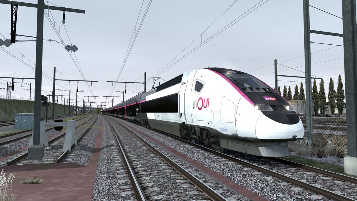 Heute mal denn TGV mit einer Anderen Lackierung auf dem weg nach Marseille